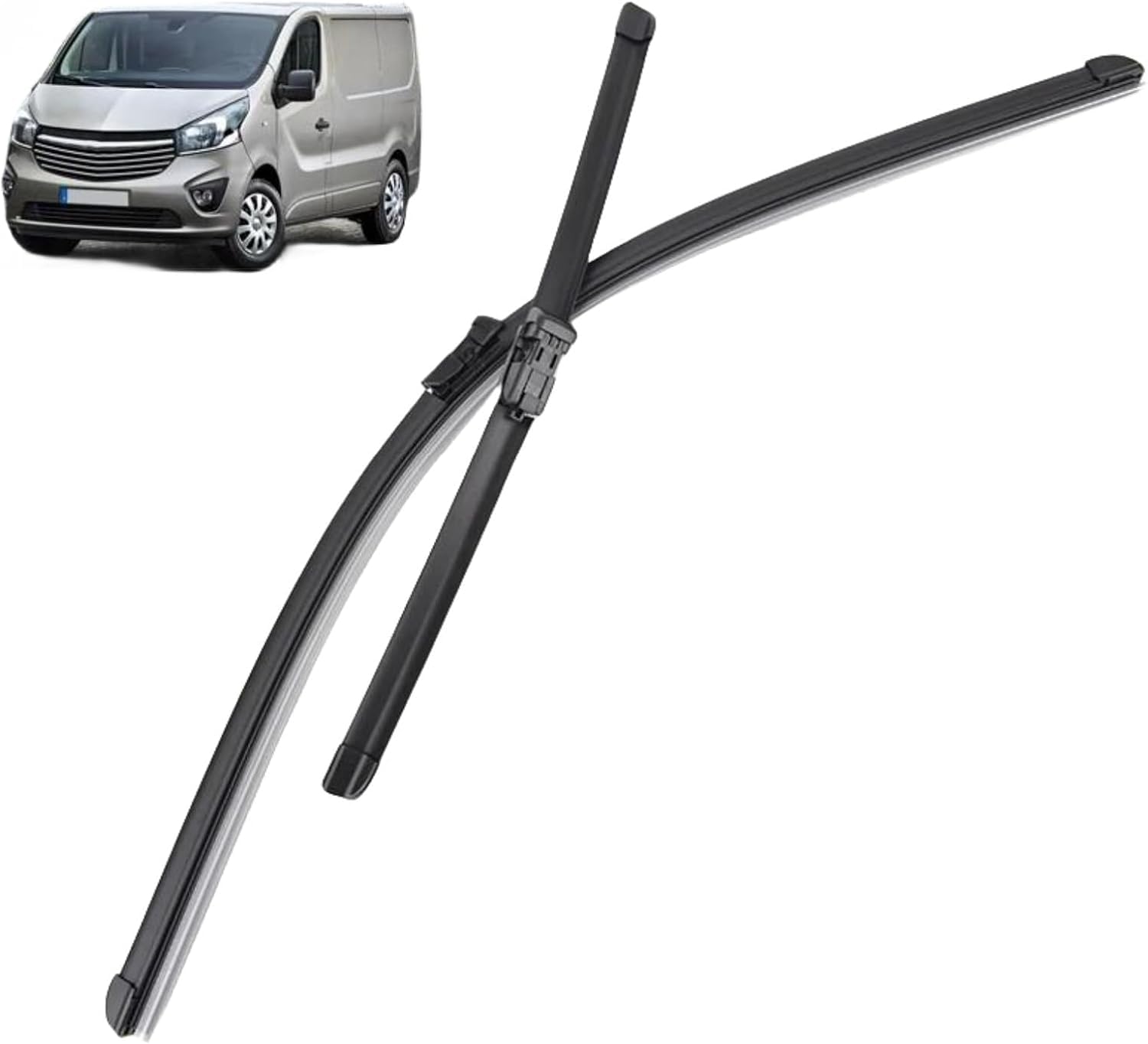 Essuie glace avant silencieux pour Opel Vivaro C balai resistant
