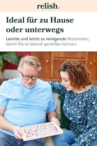 Relish Labyrinth Murmel-Spiel – Aktivitäten um Fähigkeiten & Koordination bei Alzheimer/Demenz-Patienten zu verbessern