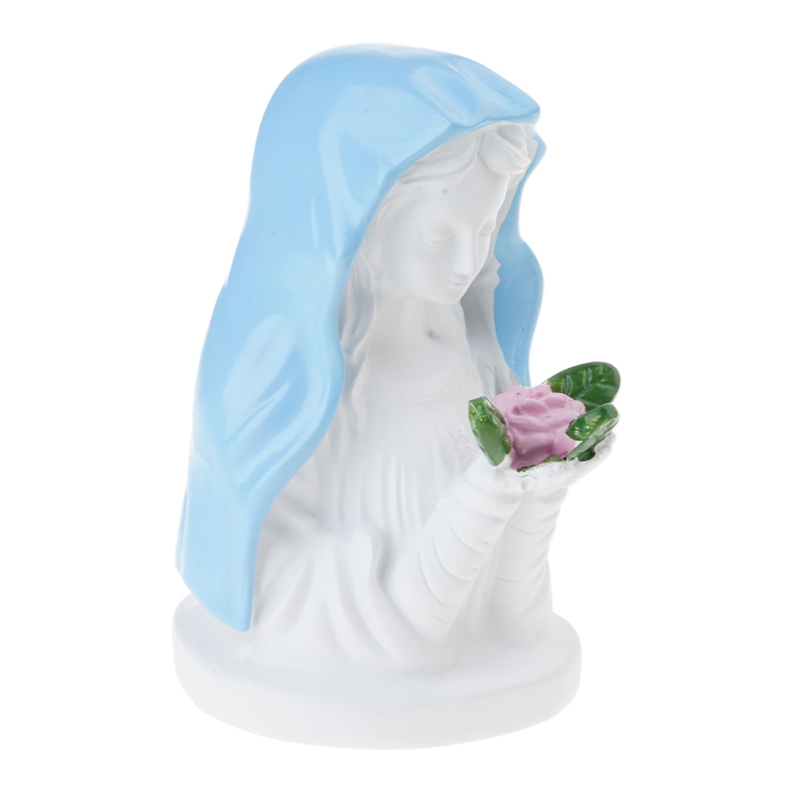 Lampada da Tavolo Decorativa da Tavolo con Luce Notturna per la | Elegante lampada con statua religiosa per la camera da letto della casa cattolica, ornamento decorativo, regalo