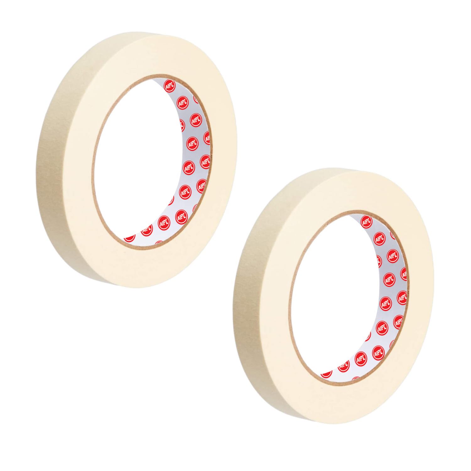 Masking Tape - 20 Meter Length 12MM / 0.5" - 2 Rolls Per Pack - Easy Tear Tape Best for Carpenter Labelling Painting and leaves no residue after a peel.