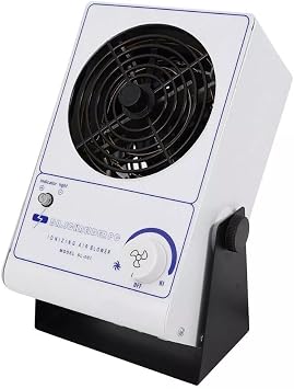المؤينة الهواء منفاخ مروحة أيون المضادة- ثابت القضاء التفريغ ESD منفاخ مروحة 110 V المؤين سطح المكتب المزيل
