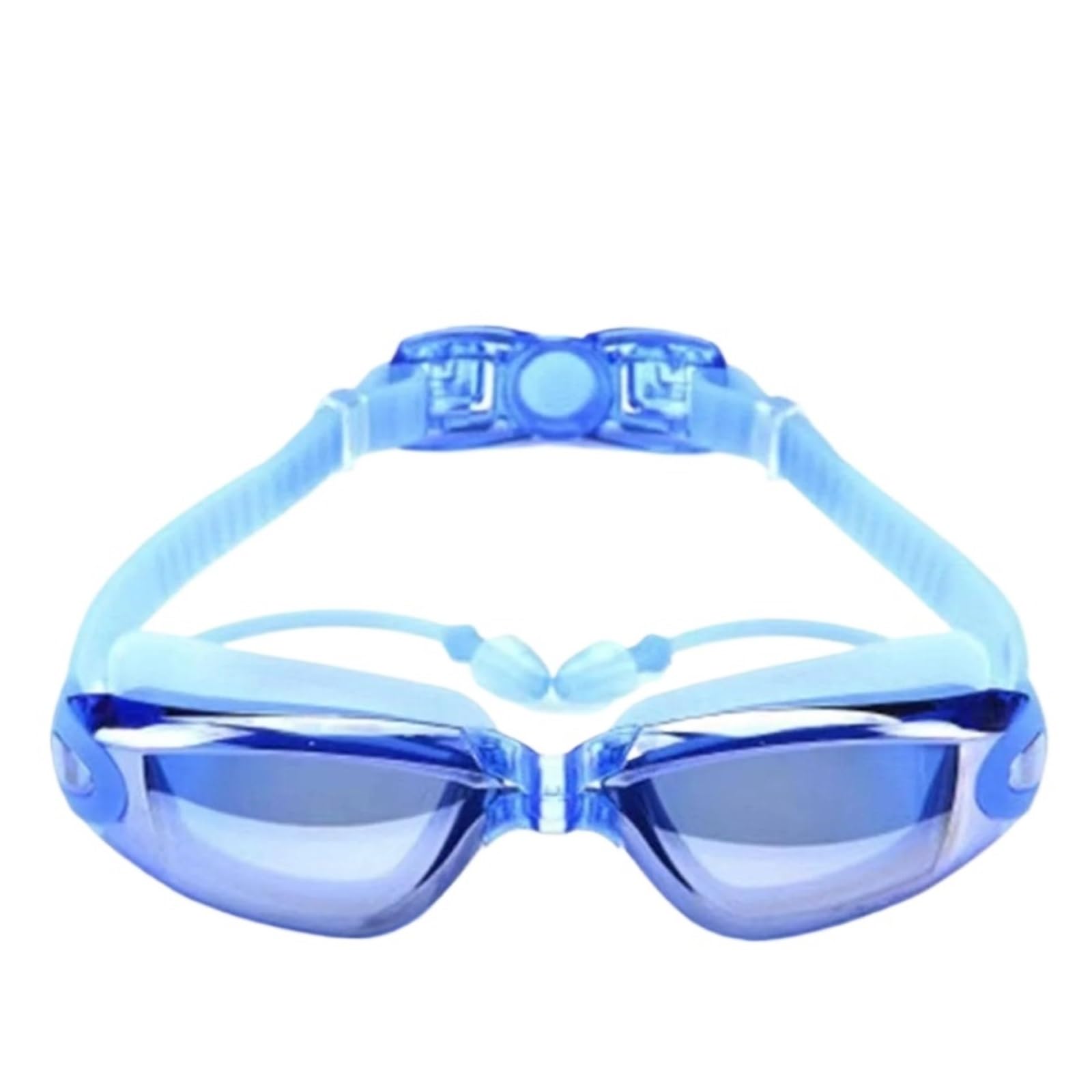 JUANYAO Occhiali Da Nuoto Occhialini da nuoto professionali for adulti Occhiali da corsa antiappannamento impermeabili Uomo Donna Attrezzatura da nuoto placcata argento freddo Per Il Nuoto(Blue)