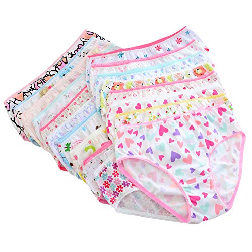 URMAGIC sous-vêtements Bébé Fille,6 Paquets Nouveau née Coton Slips Petite Fille Culotte Hipster Enfant en Bas âge Knickers 1-12Ans Cover