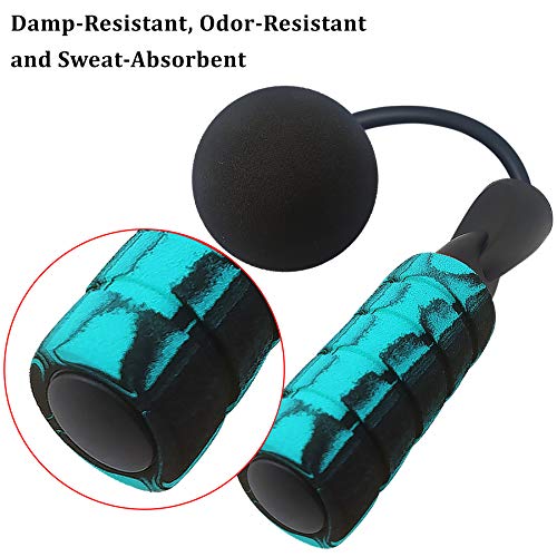 Weighted Jump Rope,Dermasy Updated Version Weighted Cordless Skipping Rope for Exercise Boxing Beachbody Training Fitness,Tangle-Free Rapid Speed Ropeless Jump Rope Workout for Men Women and Kids - Image 4