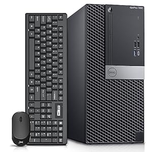 Dell OptiPlex 7060 Tower Computers Desktop Computer Windows 11,i7-8700 3.2GHz,32GB DDR4 Ram 512GB SSD M.2 NVMe SSD,Intel AX210 Built WiFi 6e Bluetooth 5.3, Refurbished Desktop,HDMI,DVD-RW (Renewed)