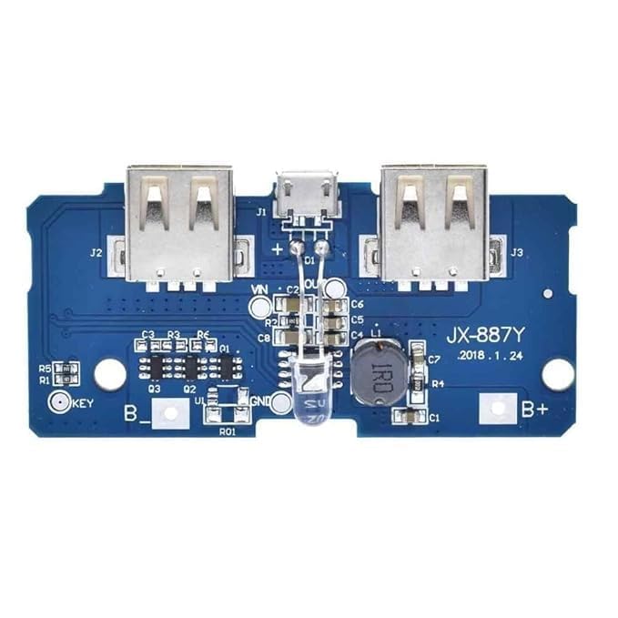 Dual Micro USB 3.7V to 5V 2A Mobile Power Bank DIY 18650 Lithium Battery Charger PCB Board Boost Step Up Module-picture-11