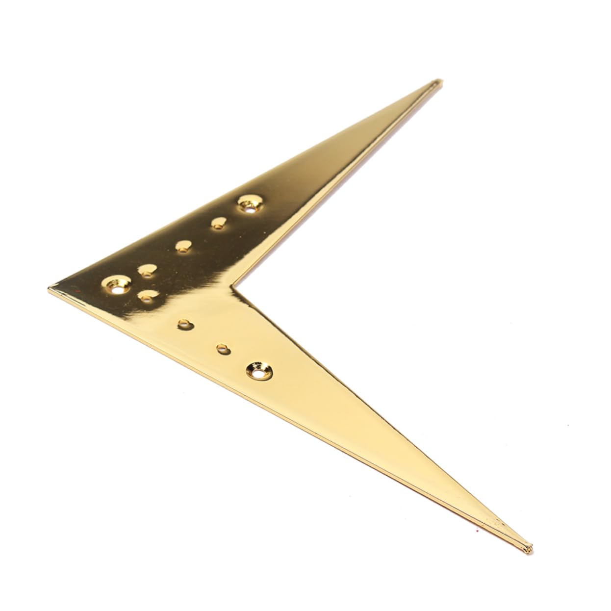 FUNOMOCYA String Style Guitar Bridge Tailpiece Compatible with V Guitar Parts Durable Construction Golden Finish for Reliable Performance