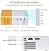 Portable mini projectors LED micro projector 1080P home party meeting theater projector Screen Mirroring Connect phones（Newest upgraded version ）