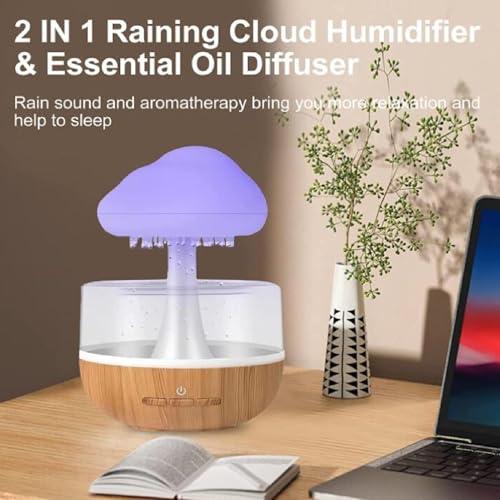 Humidificador Pssopp con difusor de aromas y luz LED miniatura 4