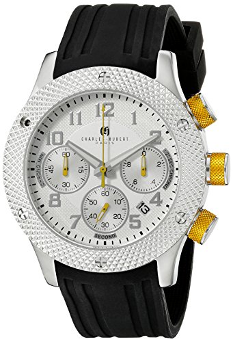 Charles-Hubert, Paris Men's 3979-A Premium Collection Analog Display Japanese Quartz Black Watch