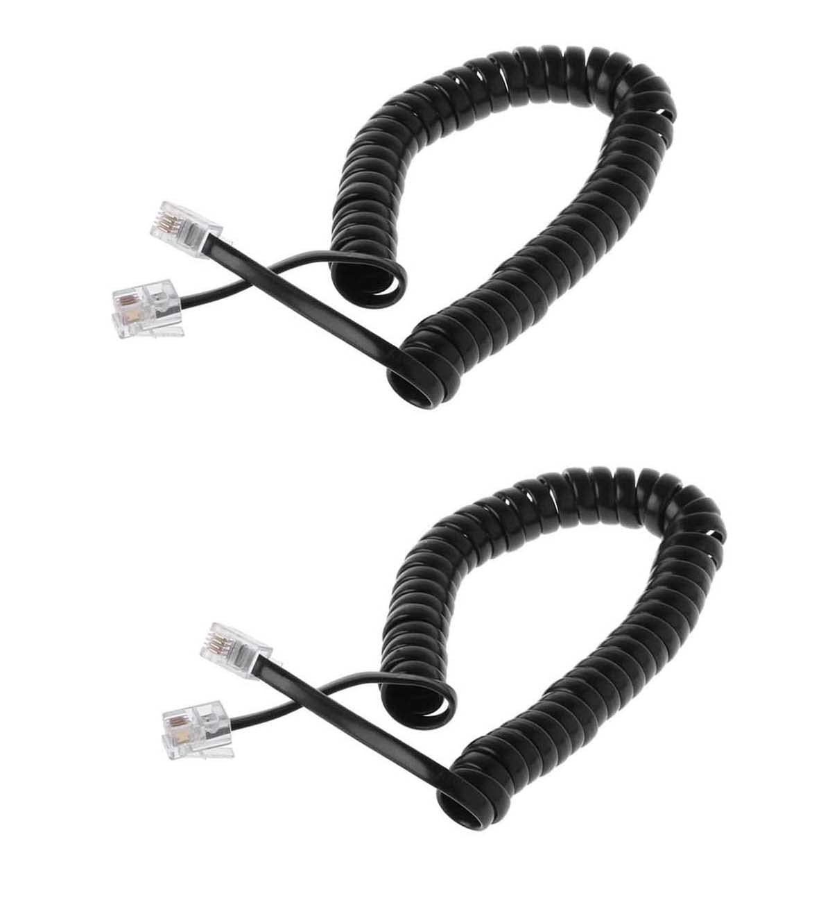 Landline Phone Spring Wire Cord Corded Landline Phone (Black), RJ_11 (B08KTHVQXL) Amazon Price History, Amazon Price Tracker
