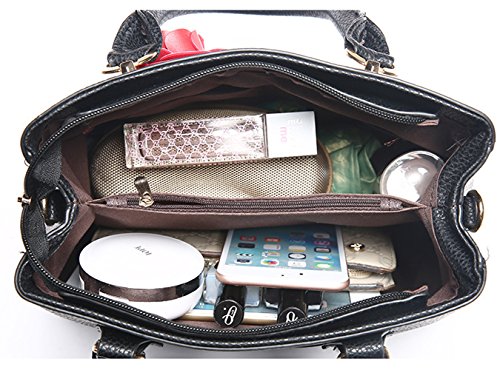 Tibes Fiore Pelle Sintetica Borse a mano donna