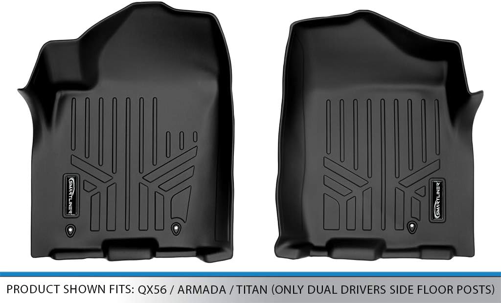 MAXLINER Floor Mats 1st Row Liner Set for 2008-2010 Infiniti QX56