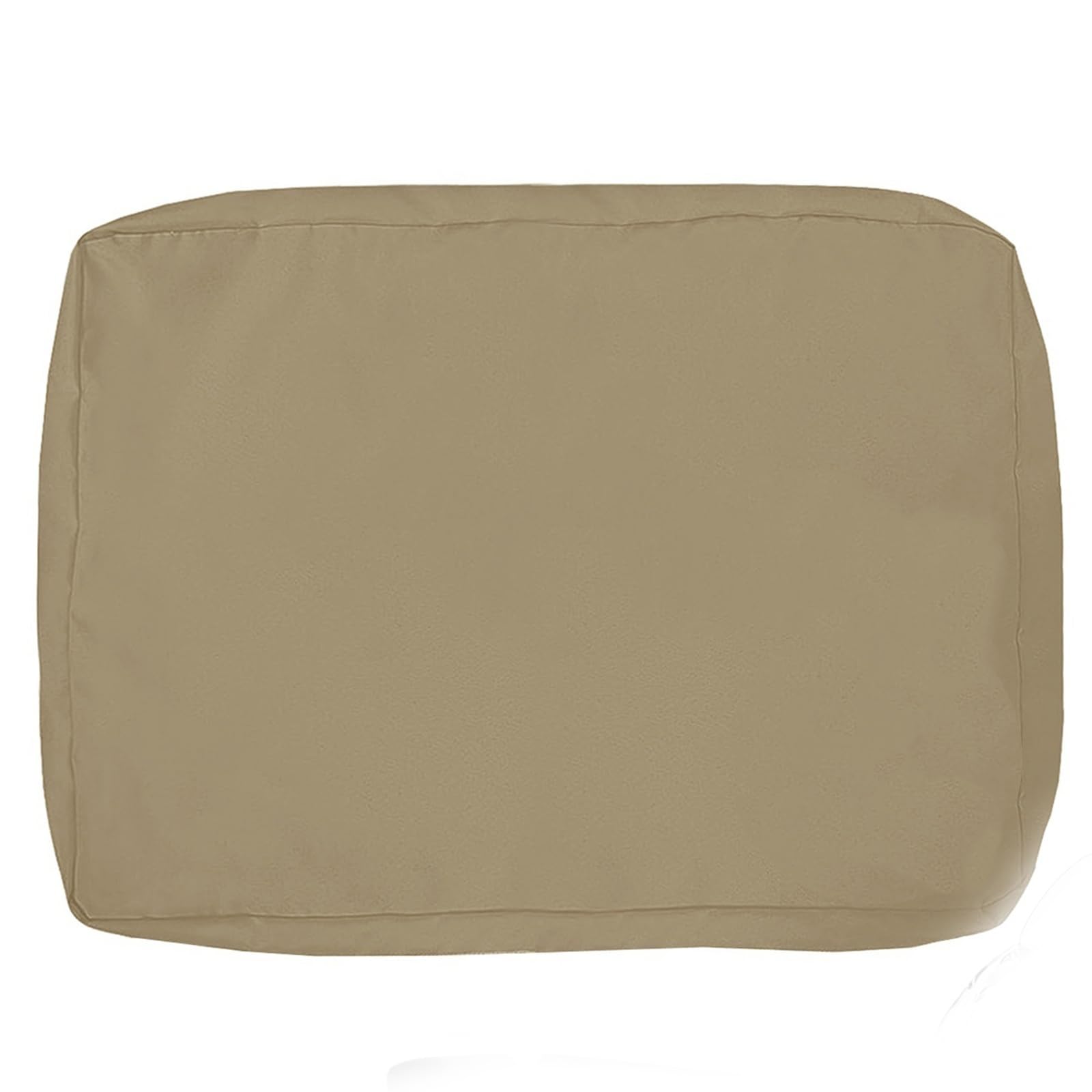 Outdoor Patio Cushion Cover 60x60 70x70cm Waterproof, Sofa Seat Cushions Replacement Pads Covers 55x50 60x50 with Zipper for Indoor Rattan Furniture(Khaki,50x55x8cm)