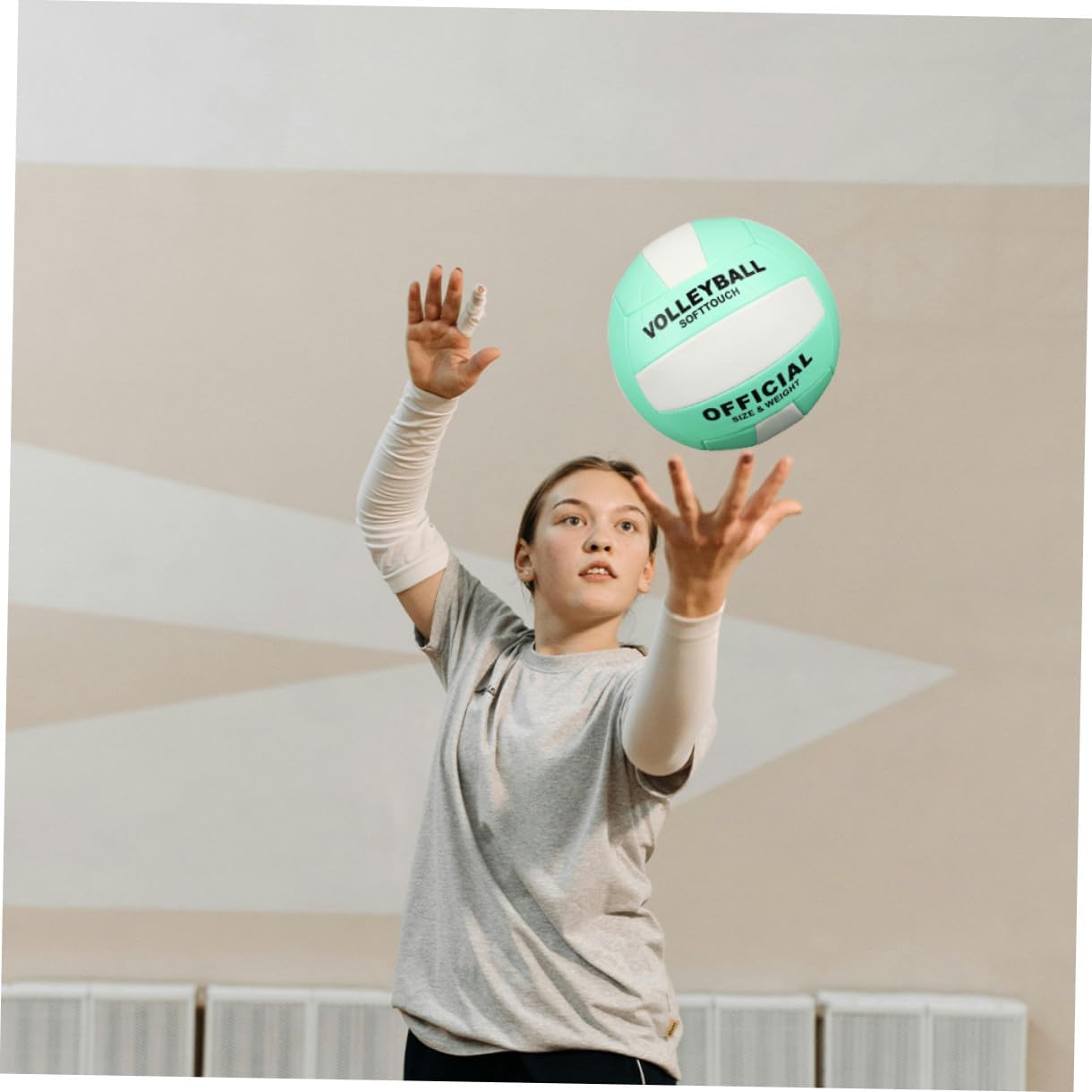 2pcs Soft Volleyball Size 5 for Adult Indoor Training and Competition, Machine-Sewn Explosion-Proof Practice Balls Suitable for Volleyball Sports and Examination