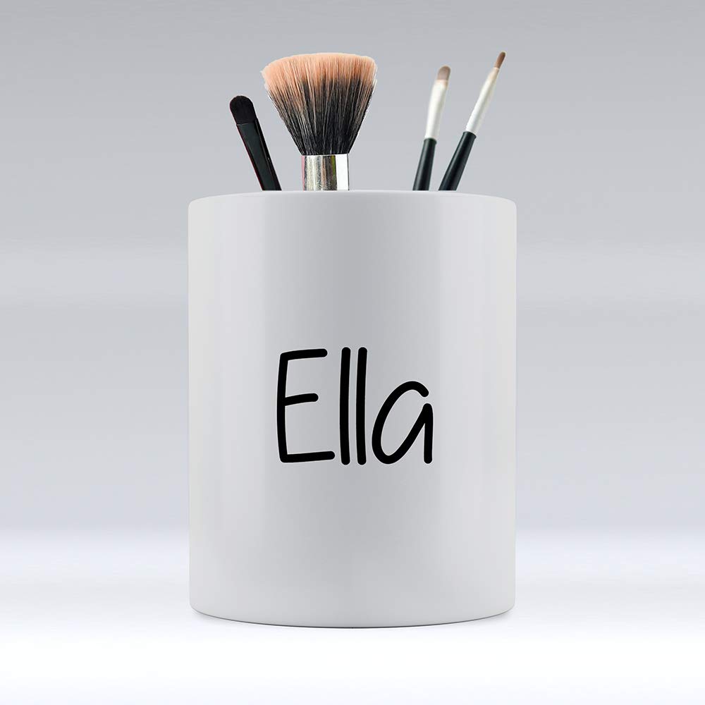 Dalton Designs UKAny Name - Personalised Make Up Organiser Brush Holder Birthday Gifts for Her - Ceramic Desk Organiser