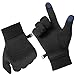 Produktbild Andake Touchscreen Handschuhe, Warm Nylon Silikon Fahrradhandschuhe Herren Winter Handschuhe rutschfest Winddicht Outdoor Sporthandschuhe für Fitness Camping Wandern Reiten (Ohne Silikon, S)