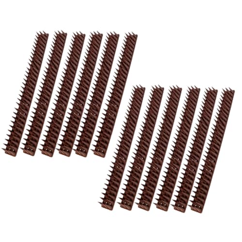 MOTHNUR 12pezzi Punte in Plastica Anti-piccioni per Tetto e Cassetta Postale Kit di Protezione Versatile e Economico per Recinzioni Esterni e Edifici