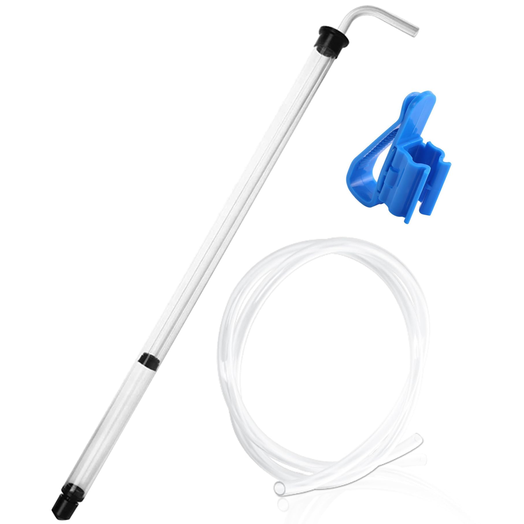 Otbushit 35 Cm/13.78 Inch. 14 Inch Auto Siphon Homebrew Pump With Tubing And Clamp Clear Wine Making Kit For Small Batch Beer Kombucha Wine