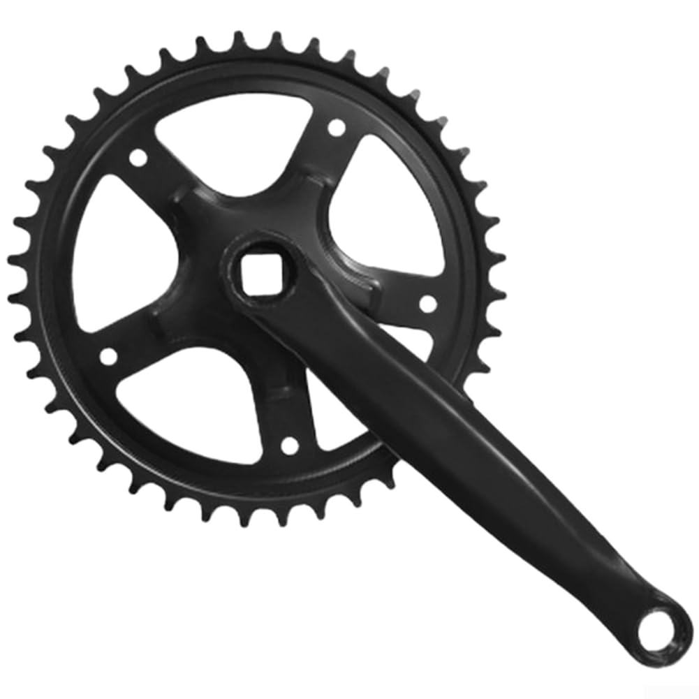 Accarugty High Carbon Steel Single Speed Crankset 32-42 Tooth 170mm
