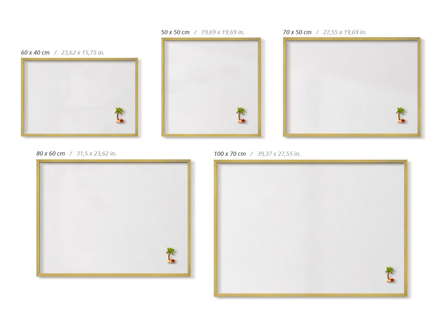 Tulup Bacheca Magnetica 70x50 cm – Design Minimal & Moderno – Decorazione da Parete – Accessorio d’Arredo per Interni – Scrivania Creativa – Mood Board –Farbe: weiß