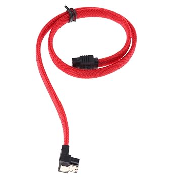 Big Shoppe Store SATA 3.0 Data Power Dirve Cable 6.0Gbps 90 Degree Angle with Locking Latches
