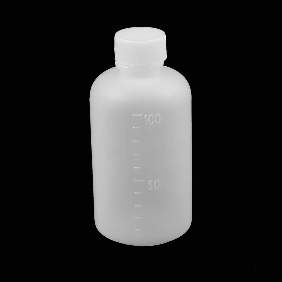 Wheaton W216973 Valumetric Graduated Bottle, Clear Glass, Capacity 4oz With 48-400 White Polypropylene PTFE Faced Polyethylene Lined Screw Cap, Diameter 51mm x 102mm (Case Of 24)