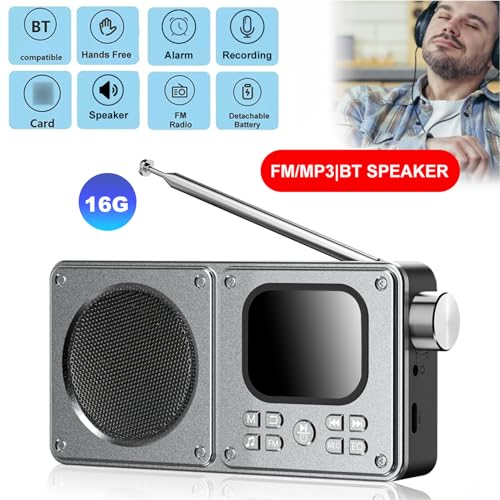 Radio portátil FM Tangxi con Bluetooth y reproductor MP3 miniatura 2