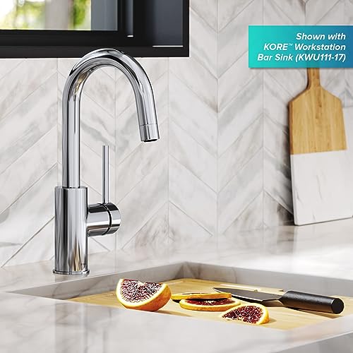 Image of KRAUS Oletto Single Handle Kitchen Bar Faucet in Chrome Finish, KPF-2600CH