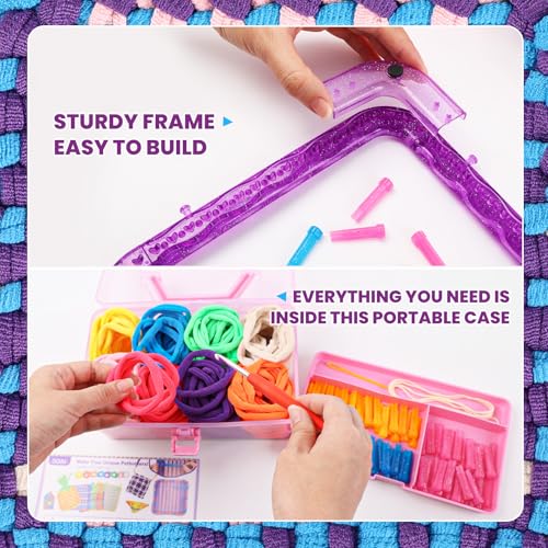 Ddai TOP GIFTS FOR 8 YEAR OLD GIRLS Weaving Loom Kit Toys Crafts - Arts And Crafts For Kids And Adults thumb #1