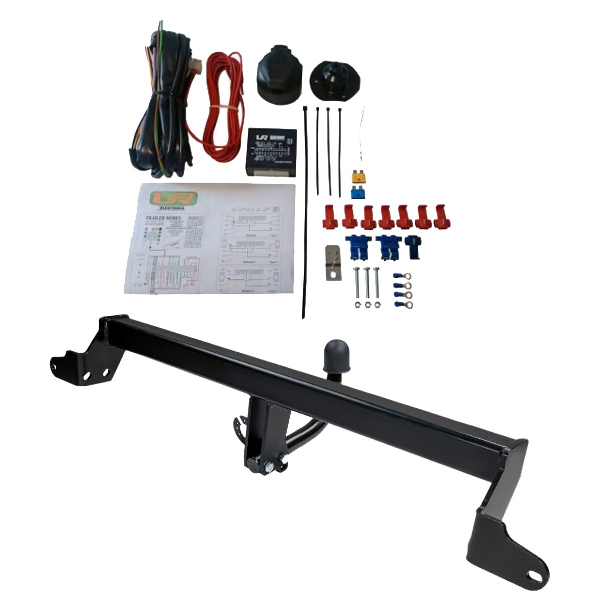 UmbraRimorchi Enganche de Cisne Fijo+7 Pin Cableado Compatible con Citroen