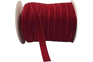10 Yards Vintage Velvet Ribbon Spool Spool for Christmas and Winter Decorations...