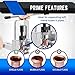 Flexzion Flaring Swaging Tool Kit - 45 Degree Brake Line Tubing Copper Brass Aluminum Mild Steel Extrusion 1/8 to 3/4 inch for HVAC Water Gas Pipe Automotive Plumbing W/Tube Cutter & Portable Case