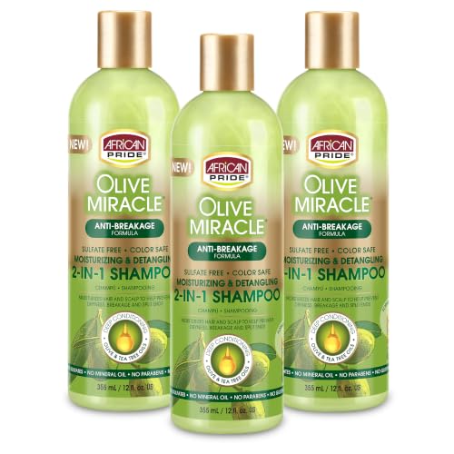 African Pride Olive Miracle 2-in-1 Shampoo & Conditioner