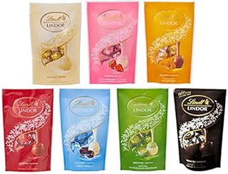 Lindt リンツ リンドール　人気７袋セット 【ミルク】【ストロベリー】【エクストラダーク】【抹茶】【ホワイト】【ストラッチアテラ】【キャラメル】５粒入り(６０g)×７袋