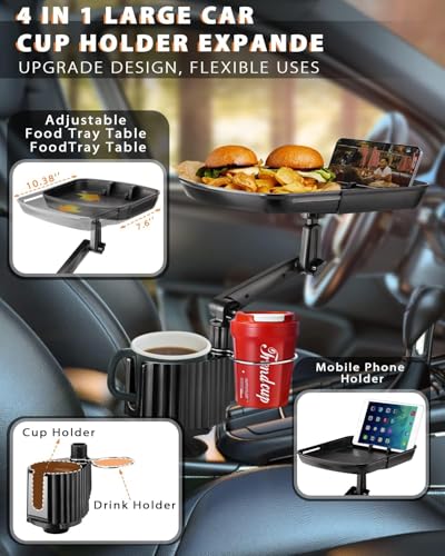 Portavasos expansor 4 en 1 para carro con bandeja ajustable miniatura 5