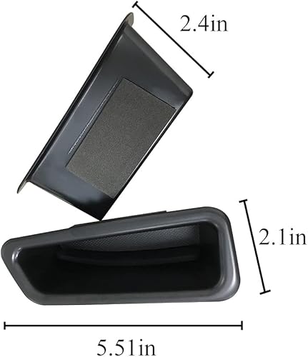 Miniatura 7 de VESUL Caja de almacenamiento lateral de puerta de fila delantera compatible con Volvo S60 2009-2017 2018 V60 2009-2017 2018 reposabrazos contenedor