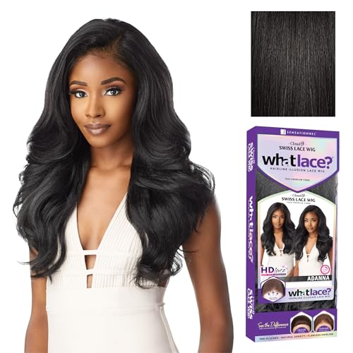 Sensationnel What Lace 13x6 Wig-Adanna, 1B OFFBLACK