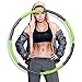 LAPONO Hula-Hoop,Aro de Fitness Espuma,Hula Hoop Fitness Masaje,Círculo de pérdida de Peso Desmontable con Espuma 8 Secciones, Professional Hoop Fitness Adulto diámetro Ajustable,Ejercicio Físic