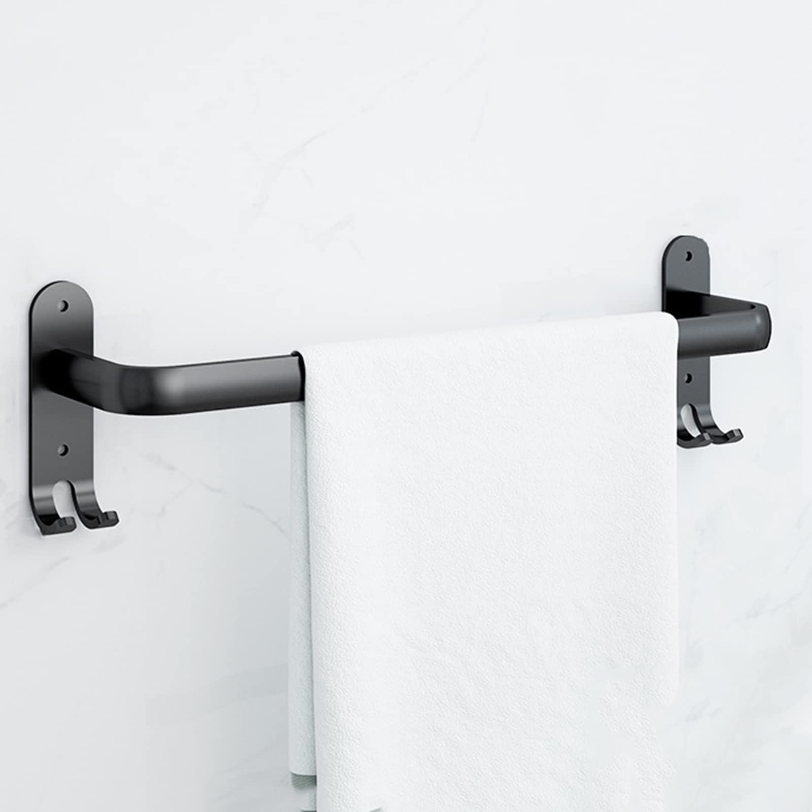 Amazon.com: EQHAIR Towel Rail 30-80cm Aluminium Towel Rail, Dual-Use  Installation, Towel Holder Wall Mounted, Bath Towel Holder with Hooks,  Multifunctional, Towel Holder for Bathroom, Kitchen, Toilet (A 40cm) :  Everything Else