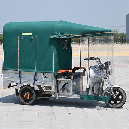 Toldo protector para triciclo eléctrico contra polvo y lluvia exterior