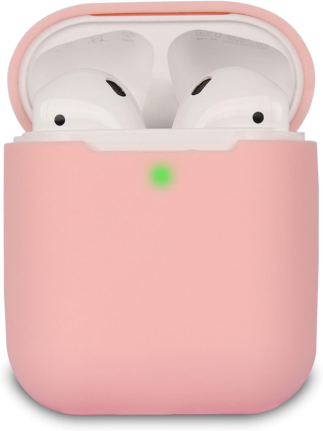 KOKOKACase Cover Compatible with AirPods 2, Silicone Shockproof Case Cover for Airpods 2 [Front LED Visible][Support Wireless Charging] Pink