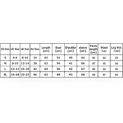SCASTOE 2Pcs Womens Hoodies Sport Tops Pants Tracksuit Sweatshirt Sweat Suit Jogging Set (L, Gray) - Thumbnail 2