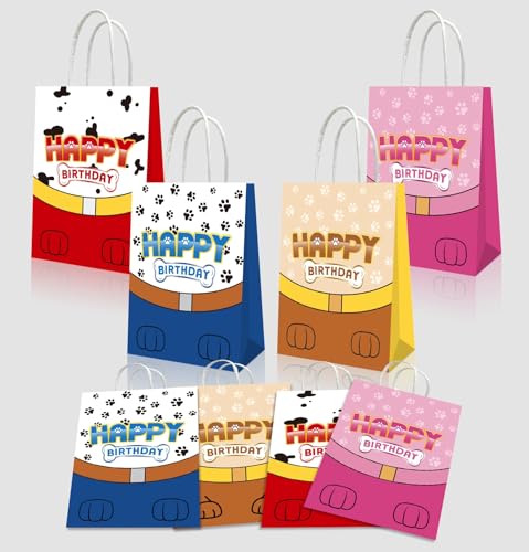 HMJDMM 20 pcs birthday party decorations include Paw goodie bags, party bags, Party Supplies for Boys and Girls