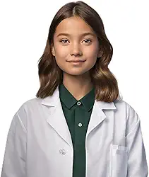 Jaleco Avental Infanto-juvenil, Estudante, Malha oxford não amassa.