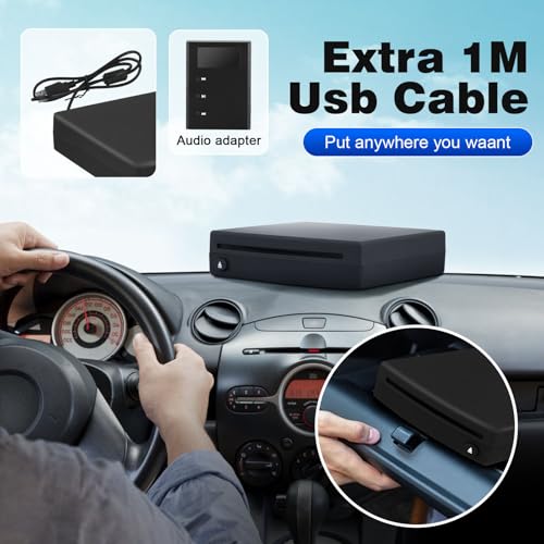 USB 2.0-Schnittstelle Autoradio CD/DVD Dish Box Player Externe Stereoanlage, Auto Radio CD/DVD Player Extern für Android Stereo Schnittstelle USB Anschluss für Auto Hause