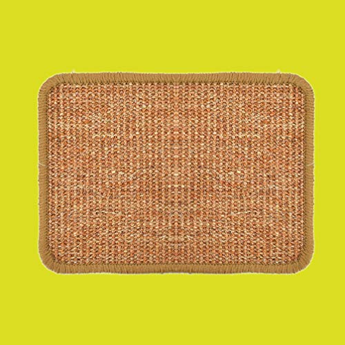 TEHAUX Tapete para arranhar gatos – Tapete para gatos com garras de moagem de gatos de sisal natural