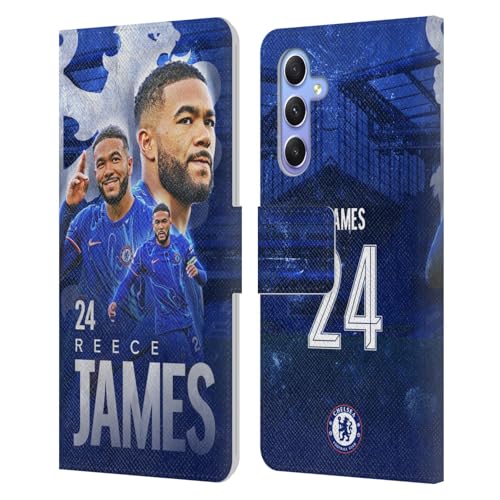 Protection Écran Samsung A34 5G Étui Cuir Chelsea FC Reece James