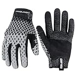 HANDLANDY Baseball Batting Gloves for Adult Youth, Grip Breathable Softball Batting Gloves Fit Men Kids Boys Girls (Black-Adult, Adult Large)