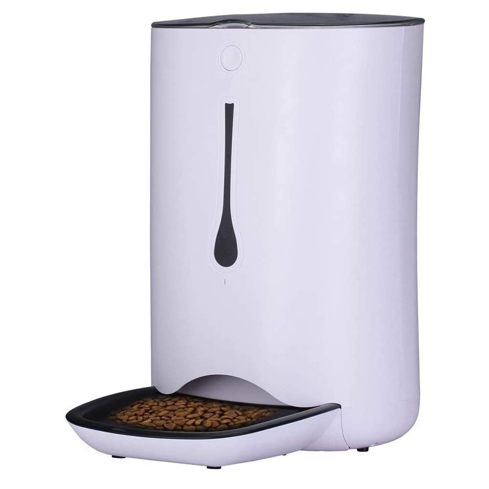 HWZQHJY Automatic Pet Feeder Food Dispenser for Cats and Dogs–Features: Distribution Alarms, Portion Control, Voice Recorder